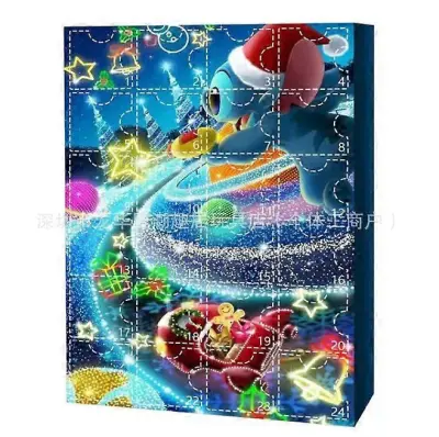 Nova škatla za slepe božične adventne koledarje Stitch Lilo & Stitch