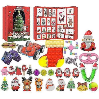 Božični 24-dnevni odštevalni koledarji Blind Box Kit Božični adventni koledar za otroke Božični darilni komplet Božične igrače Darilni kompl