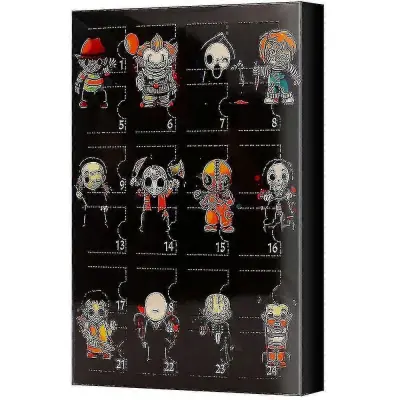 Magene 2pc Halloween Horror Nights Odštevalnik Koledar Blind Box Božična adventna 24-delna darilna lutka Blind Box