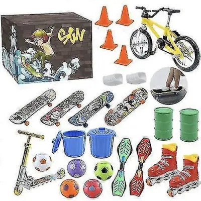 Adventna škatla za rolete, škatla za rolete Finger Skateboard, mini igralni set za prste -a