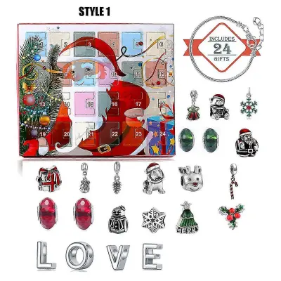 Božični odštevalnik Adventni koledar Blind Box Zapestnice Igrače Darilo za otroke fantke in deklice