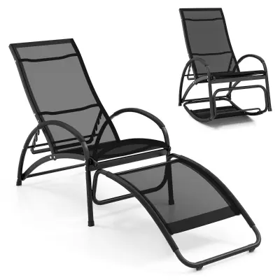 Vrtni stol 2v1 gugalni stol Lounger