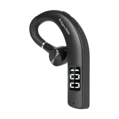 Slušalka Bluetooth KRUGER-MATZ Traveler K17 za prostoročno telefoniranje, črna