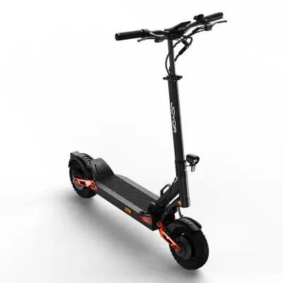 Zložljivi električni skuter JOYOR T10 - dva motorja z močjo 1000 W, baterija 60 V 18 Ah, 10-palčna kolesa - črna