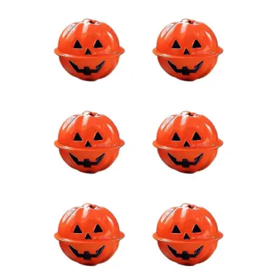 6 kosov Pumpkin Bell Očarljiv prenosni dolgotrajen mini viseči dekor Halloween Bell za festival