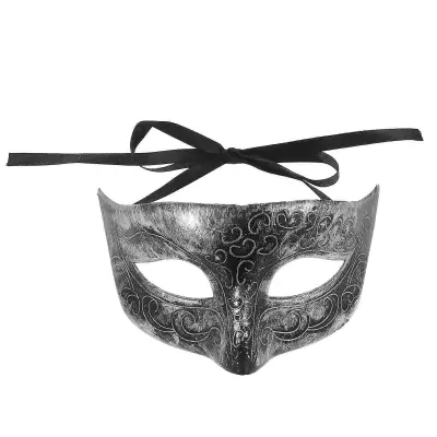 Maska Ornament Pustna Maska Tematske Zabave Črna Lahka Oblika Vrvi 1Pcs