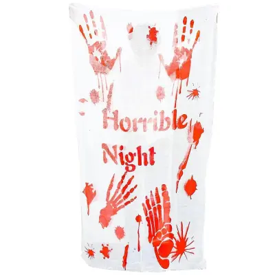 Pogrinjalo za noč čarovnic | Halloween Bloody Hand Namizni prt | Halloween Party Horror Namizni prt Novost Bloody Printing Namizni prt