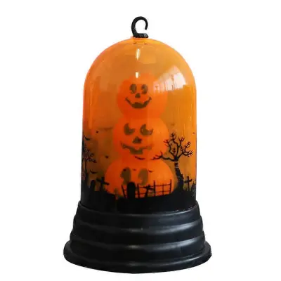 Noč čarovnic Lobanja Pumpkin senčnik z LED lučkami Baterijski viseči lampion Ornament Party Home Office Desktop Atmosfera Dekoracija