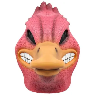 2022 Angry Duck Face Cover Latex Smešna risanka Živalska glava Face Cover Halloween Party Cosplay Prop Bar Decors Darila