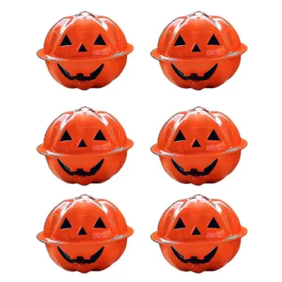 6 kosov Pumpkin Bell Očarljiv prenosni dolgotrajen mini viseči dekor Halloween Bell za festival