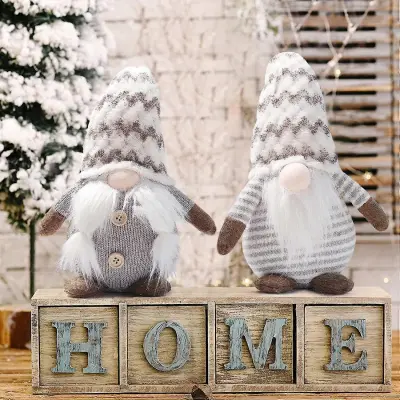 Paket božičnih palčkov, 2 paketa, švedski palčki, plišasti okraski Tomte Santa Elf, škratek za zahvalne okraske