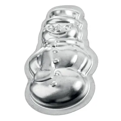 Modelček za piškote v obliki snežaka iz jekla, 10 kosov.