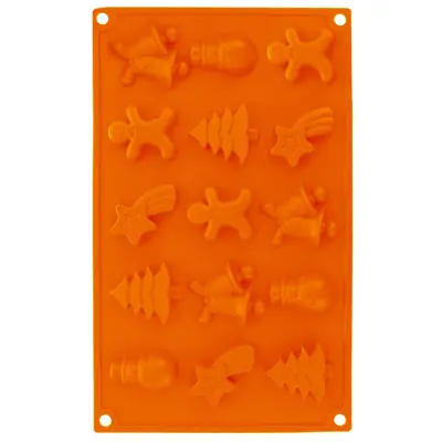 Rjavi silikonski modelček za božične piškote SILLINIE