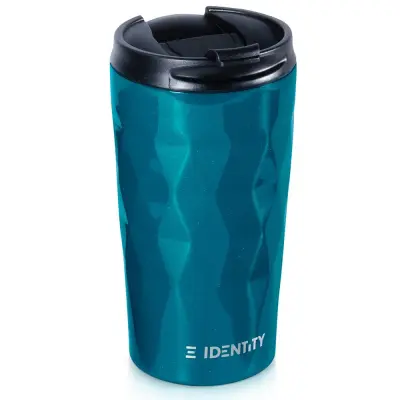 Modra jeklena termo skodelica 430 ml
