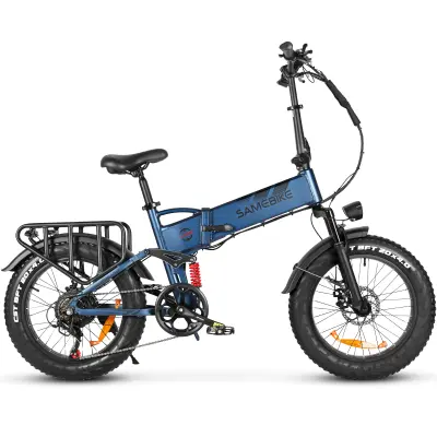 Zložljivo električno kolo SameBike RS-A02 Pro, 15Ah odstranljiva baterija, Modra