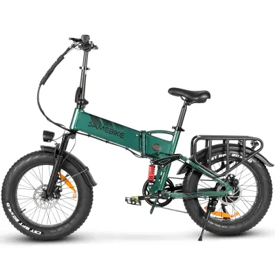 Zložljivo električno kolo SameBike RS-A02 Pro, 15Ah odstranljiva baterija, zelena