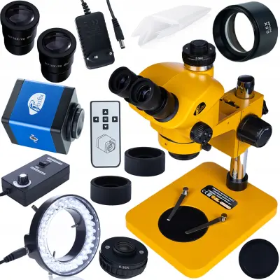 ROSFIX SIRIUS PRO MSSP-T-PS1-O MIKROSKOP TRINOKULARNI – ZOOM 7–50X, GREENOUGH, WF10X/22, C-MOUNT | 102 MM