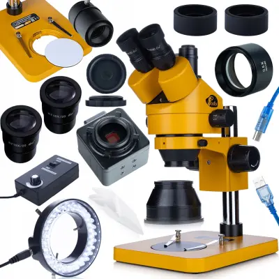 ROSFIX TRINOKULARNI MIKROSKOP MERCURY S – ZOOM 7–45X, KAMERA USB 5MP, LED 56X | BARLOW 0.5X, WF10X/20, 100 MM