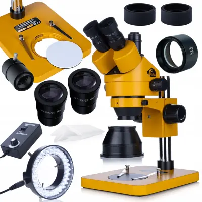 ROSFIX MERCURY S MSMS-T-PS1-O TRINOKULARNI MIKROSKOP – ZOOM 7–45X, LED 56D, BARLOW 0.5X | WF10X/20, 100 MM