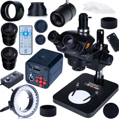 ROSFIX CAPELLA PRO MSCP-T-PS1-B – TRINOKULARNI STEREOMIKROSKOP 7–45X | ZOOM 0,7–5X, C-MOUNT, LED 56, KAMERA 16MP 4K