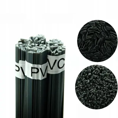 ROSFIX SPOJ ZA VARJENJE TRDE PLASTIKE PVC – 50 G GRANULAT, 42 CM ŽICA, 280–300 °C | SIVA ALI BELA BARVA | ZA CEVI, OKNA, TALNE LETVE
