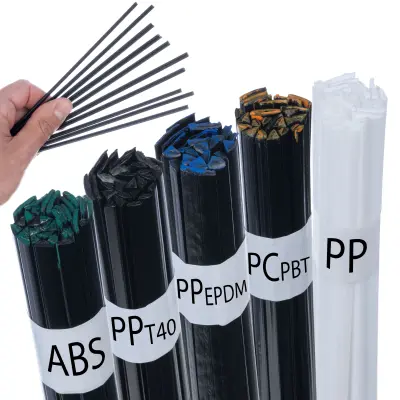 ROSFIX SET SPOJEV ZA VARJENJE PLASTIKE PP, PP+T40, PP/EPDM, ABS, PC+PBT – 50 G | 260–360 °C, 20–42 CM