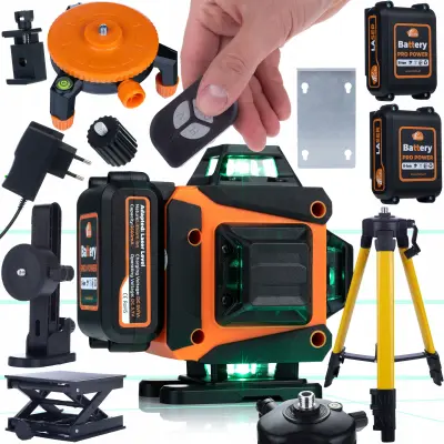 ROSFIX ANIMAL PRO HAWK RAPH 16L – KRIŽNI LASER 16 LINIJ | IP54, USB-C, 2× LI-ION, STATIV, DALJINEC, CE