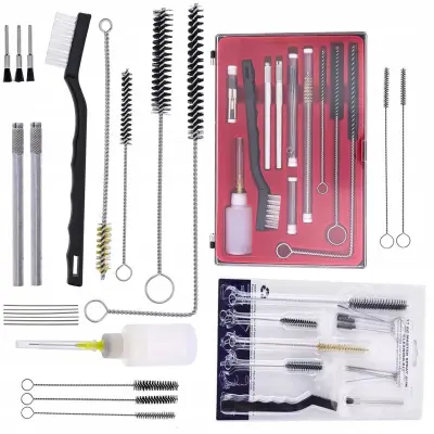ROSFIX SET ČISTILNA OPREMA ZA BARVNI AGREGAT – 24V1 IN 17V1, ŠČETKE, IGLICE, ETUI | ZA PIŠTOLE