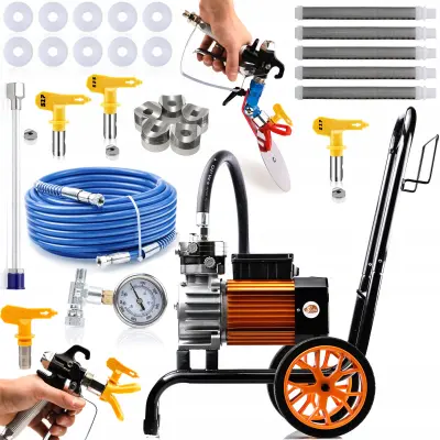 ROSFIX SET AGREGAT ZA BARVANJE STRONG STORM 990 PLUS OSS04 – 3500W, 22MPA, 18L/MIN | 1/4", 220V, 35KG