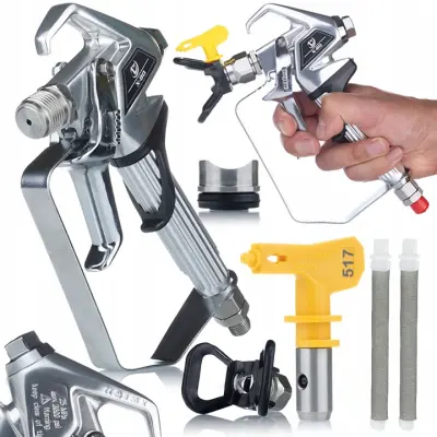 ROSFIX SET BRIZGALNA PIŠTOLA ULTRASPRAY ZT-80 – 2-PRSTNI SPROŽILEC, ŠOBA 517, 7250 PSI, 1/4", 60 MESH FILTRA