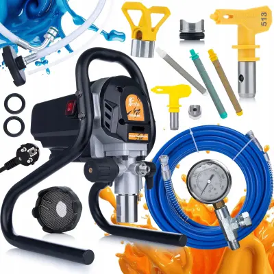 ROSFIX SET AGREGAT ZA BARVANJE ECOFLOW 1200 – 1,7 L/MIN, 1200 W, ŠOBA 513, 3X FILTER | 2000 PSI, 9,4 KG