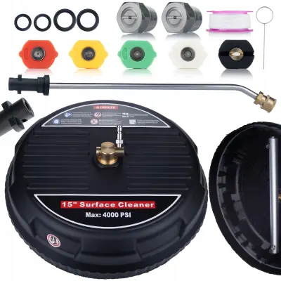 ROSFIX SET KRTAČA T-RACER 15" ZA TLAKOVNI ČISTILNIK – 160 BAR, 1/4" PRIKLJUČEK, 450–650 L/H, 60°C