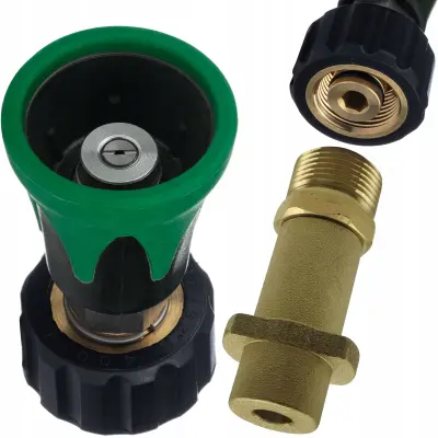 ROSFIX SET MINI LANCA IN ADAPTER – NADOMESTNI DEL ZA VISOKOTLAČNI ČISTILNIK KÄRCHER K2–K7 | M22, 250 BAR, MEDENINA, INOKS