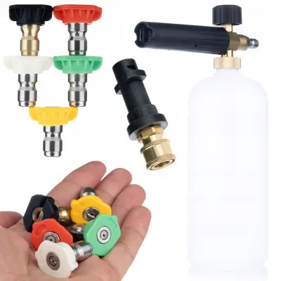 ROSFIX SET NADOMESTNI DEL ZA VISOKOTLAČNI ČISTILNIK KÄRCHER K2–K7 – 5 ŠOB + PENILNIK 1L + ADAPTER | 200 BAR