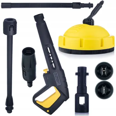 ROSFIX SET NADOMESTNI DEL ZA VISOKOTLAČNI ČISTILNIK KÄRCHER K2–K7 – PIŠTOLA Z VARIO LANCEM + T-RACER | 150 BAR, CLICK CONNECT, BAYONET