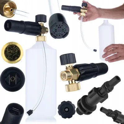 ROSFIX SET PENILNA GLAVA S0401 1000 ML G1/4F + ADAPTER ZA TLAČNI ČISTILNIK LAVOR | 220 BAR, 1,23 MM
