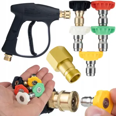 ROSFIX SET PIŠTOLA IN 5 ŠOB – NADOMESTNI DEL ZA VISOKOTLAČNI ČISTILNIK KÄRCHER HD/HDS | 300 BAR, M22, EASY!LOCK
