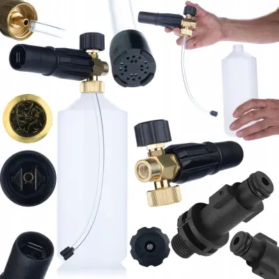 ROSFIX SET PENILNA GLAVA S0401 1000 ML ZA TLAČNI ČISTILNIK G1/4F – ŠOBA 1,23 MM, ADAPTER BOSCH