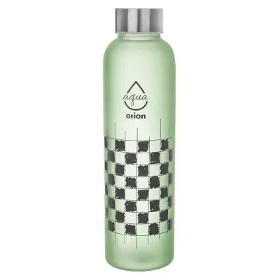 Zelena steklena steklenica za vodo 600 ml