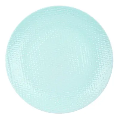 Zeleni keramični desertni krožnik RELIEF 21 cm