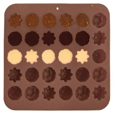 Silikonski model za praline v oranžni barvi SILLINIE