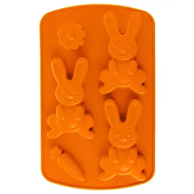 Rjavi silikonski model za torto in praline v obliki zajčka SILLINIE