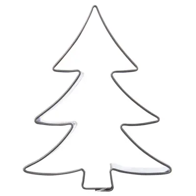 Jeklen modelček za piškote v obliki božične jelke 6,7 cm