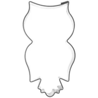 Modelček za piškote v obliki sove iz jekla 7 cm