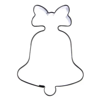 Modelček za piškote iz jekla v obliki zvona, 6 cm