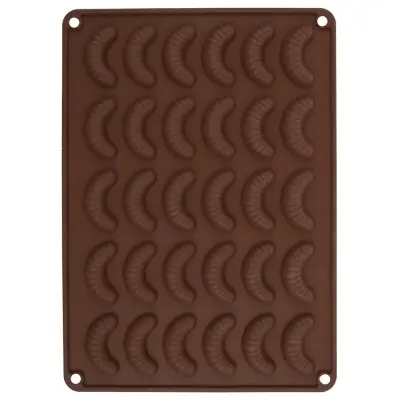 Oranžen silikonski modelček za rogljičke SILLINIE