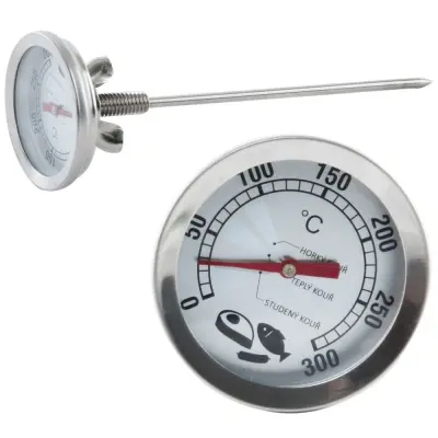Jekleni termometer za kadilce s 16 cm sondo