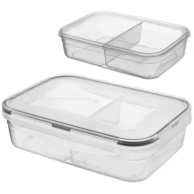 Posoda za živila s pokrovom in tesnilom, deljena, 1 l