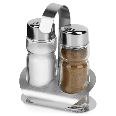 Solnica in poprovnica s stojalom, 3 kosi.