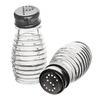 Steklena solnika in poprovnika 2 kosa.